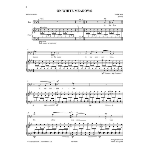 Weir, Judith - On White Meadows (Bass)