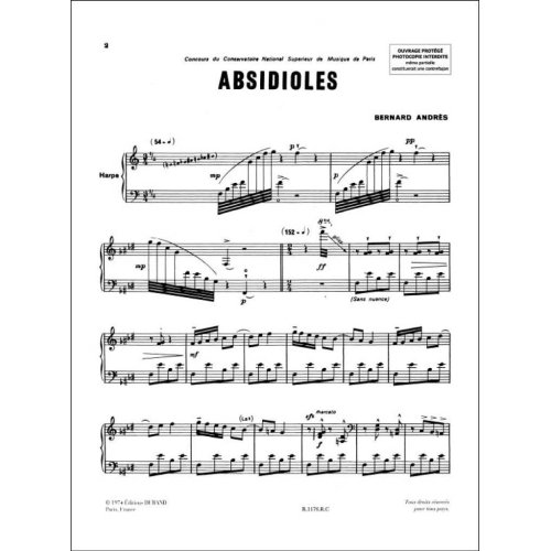 Andres, Bernard - Absidioles Harpe