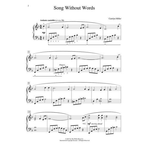 Miller, Carolyn - Song Without Words