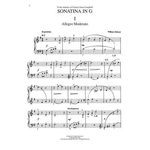 Gillock, William - Sonatina in G