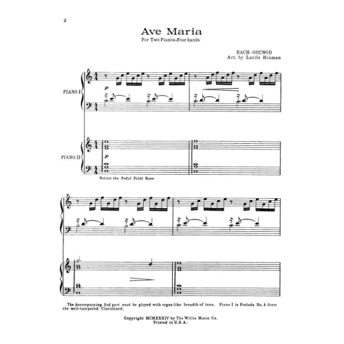 Bach, Johann - Ave Maria