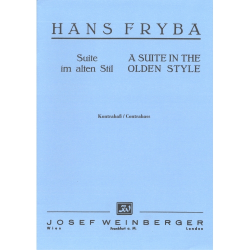 Fryba, Hans - Suite in Olden Style (double bass)