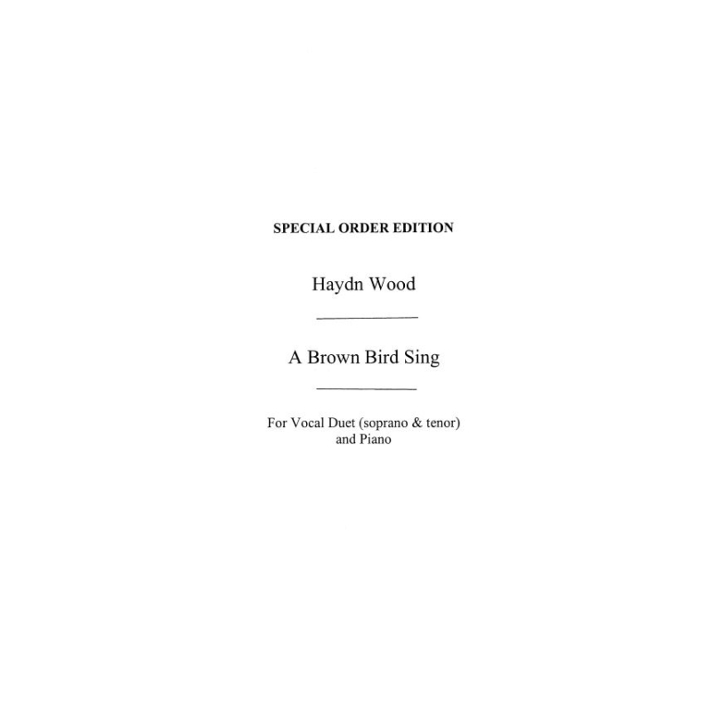 A Brown Bird Singing