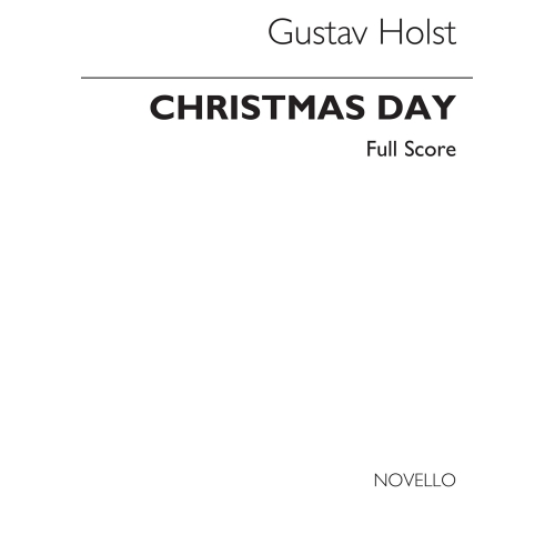 Holst Christmas Day - Score and Parts