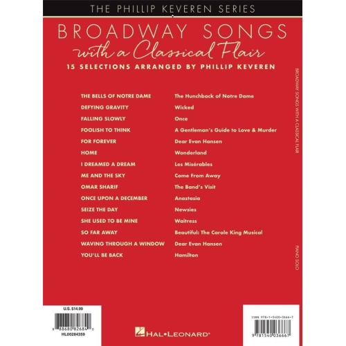 Broadway Songs with a Classical Flair