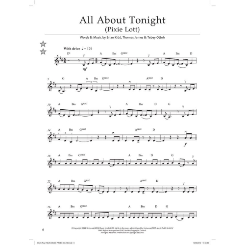 Dip In 50 Pop Tunes for Violin
