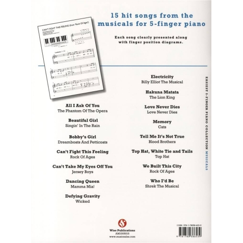 Easiest 5-Finger Piano Collection: Musicals