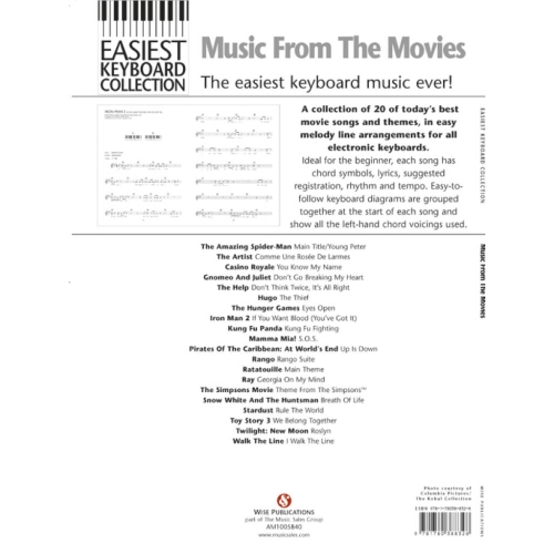 Easiest Keyboard Collection: Music From The Movies