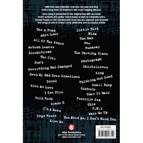 Ed Sheeran: Guitar Chord Songbook