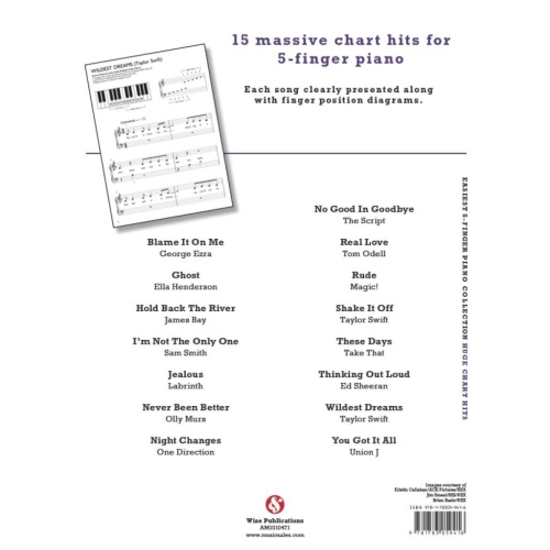 Easiest 5-Finger Piano Collection: Hugh Chart Hits