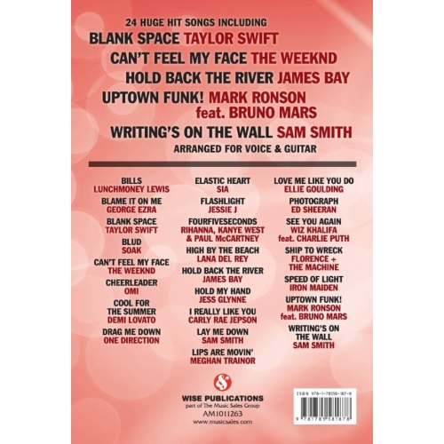 Hits Of The Year 2015 Guitar Chord Songbook