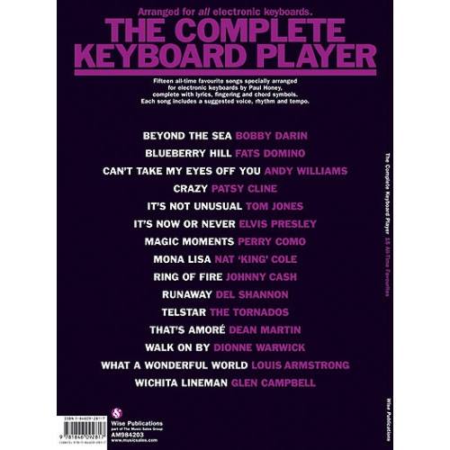 The Complege Keyboard Player Songbook: 15 All-Time Favourites