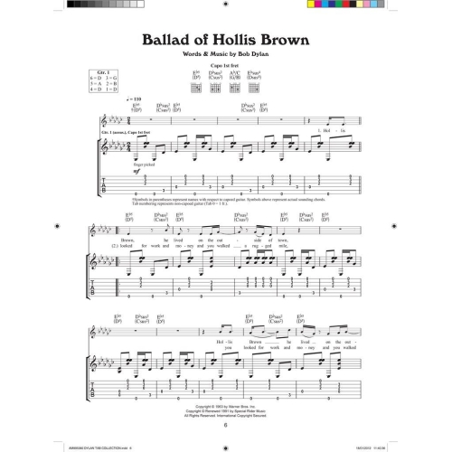 Dylan, Bob - For Guitar Tab
