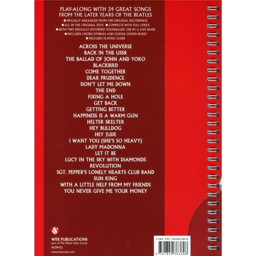 Play-Along Chord Songbook -The Later Years