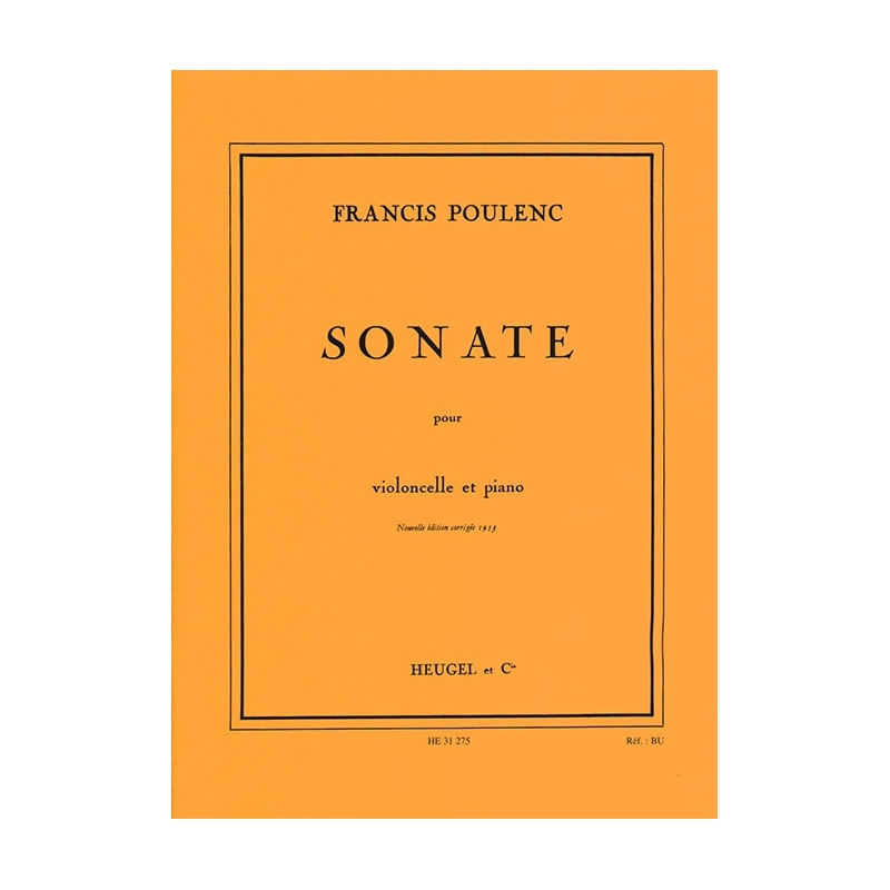 Poulenc, Francis - Sonata Opus 143