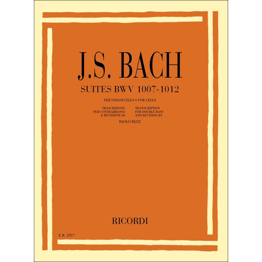 Bach, J.S - 6 Cello Suites arr. for Double Bass BWV 1007 - 1012