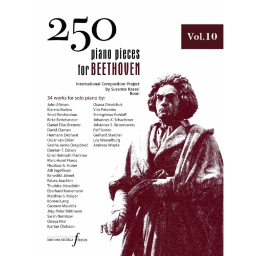 250 Piano Pieces For Beethoven - Vol. 10