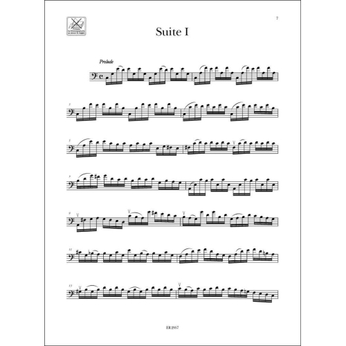 Bach, J.S - 6 Cello Suites arr. for Double Bass BWV 1007 - 1012