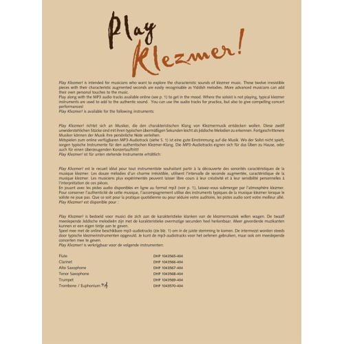 Play Klezmer!