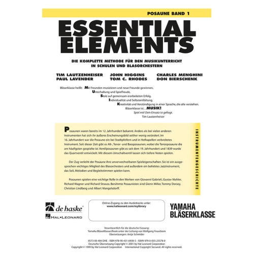 Essential Elements Band 1 - für Posaune (BC)