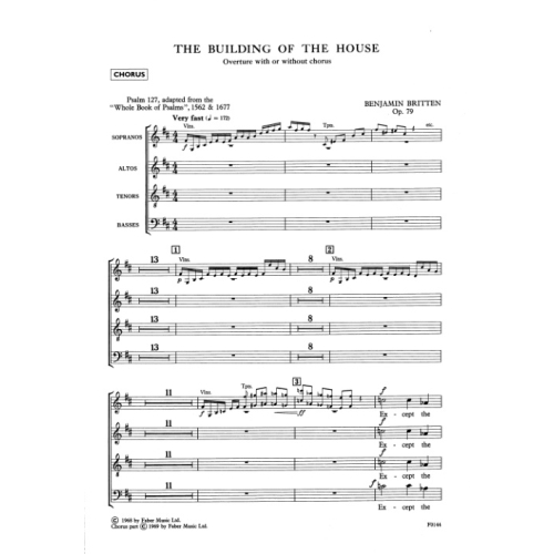 Britten, Benjamin - The Building of the House