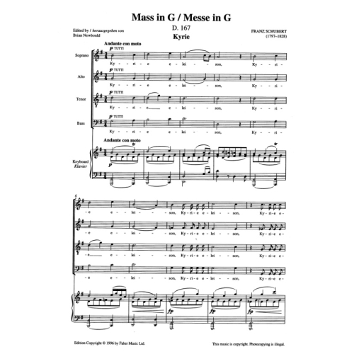 Schubert, Franz - Mass In G