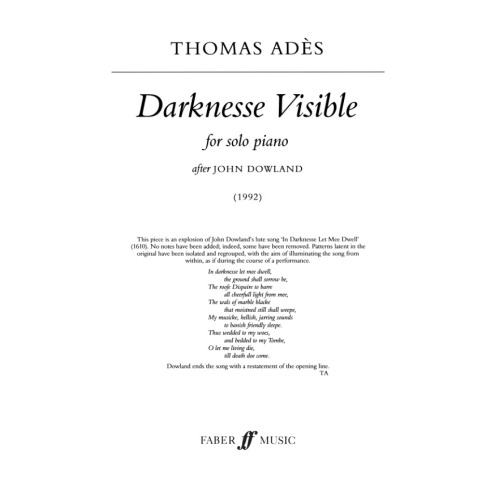 Ades, Thomas - Darknesse Visible