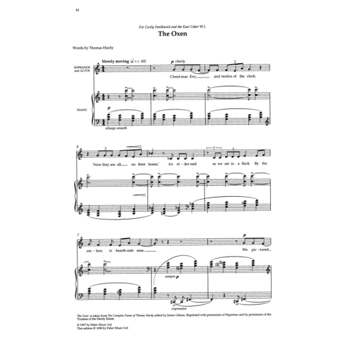 Britten, Benjamin - Three Carols. SA accompanied (CPS)
