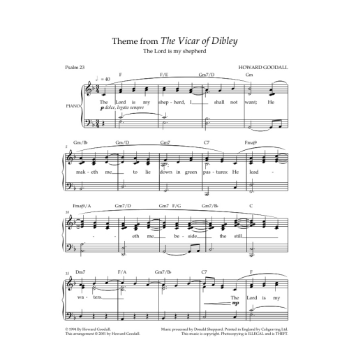 Goodall, Howard - Vicar of Dibley Theme