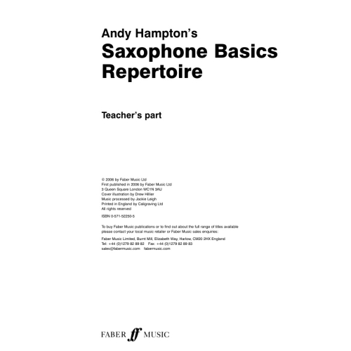 Hampton, Andy - Saxophone Basics Repertoire (asax/piano)