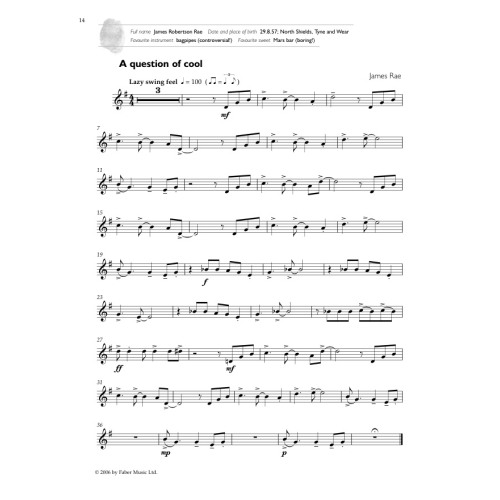 Fingerprints for Trumpet, edited Calland