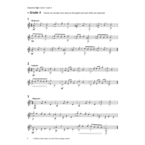 Trinity - Sound at Sight. Guitar Grades 4-8