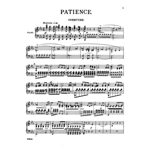 Gilbert, W & Sullivan, A - Patience (vocal score)