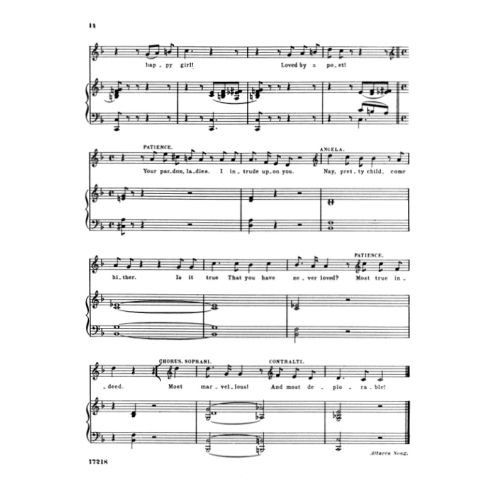 Gilbert, W & Sullivan, A - Patience (vocal score)