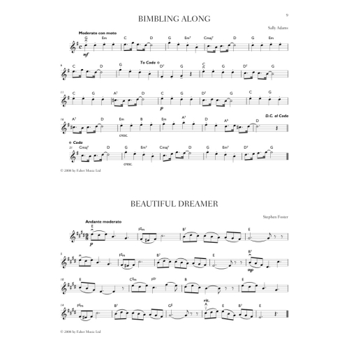 Adams, Sally - Mini Fake Book for Violin