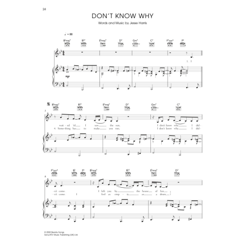 Jones, Norah - Norah Jones Piano Songbook