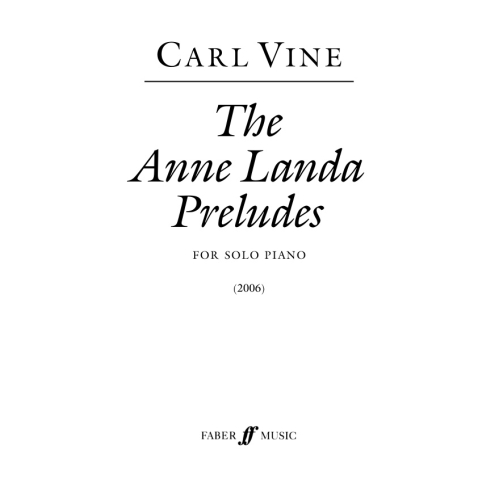 Vine, Carl - The Anne Landa Preludes