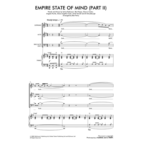 Keys, Alicia - Empire State of Mind. (Choir Rocks!)
