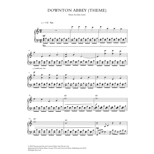 Lunn, John - Downton Abbey (piano)