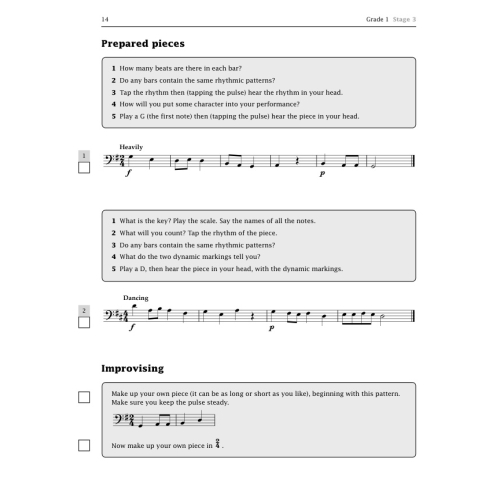 Improve your sight-reading! Cello Grades 1-3