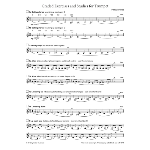 Lawrence, Phil - Graded Exercises and Studies (trumpet)