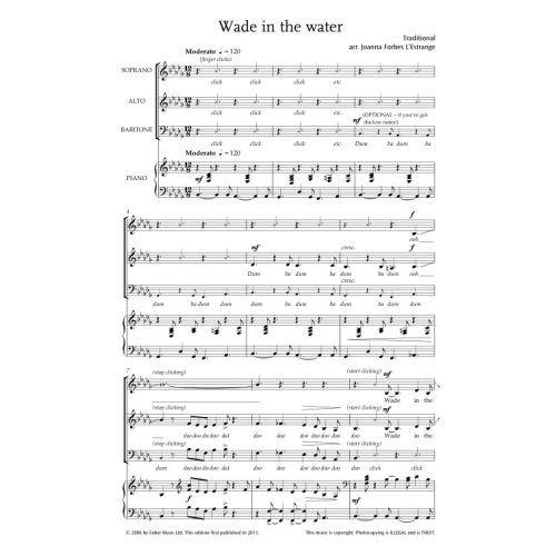 Wade in the water. SAB accompanied (FCS)