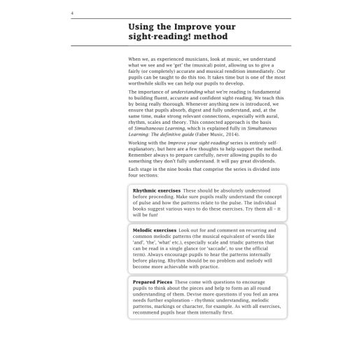 Improve your sight-reading! Teacher's book Piano Grades 1-5