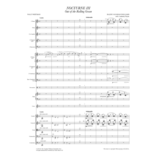 Vaughan Williams, Ralph - Three Nocturnes
