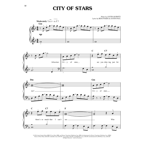 Hurwitz, Pasek & Paul - La La Land (Easy Piano)