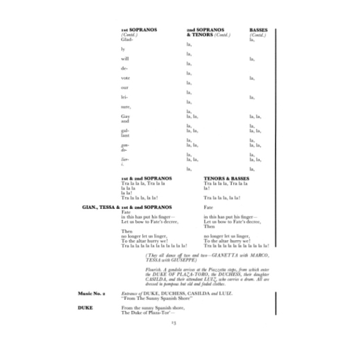 Gilbert, W & Sullivan, A - Gondoliers, The (libretto)