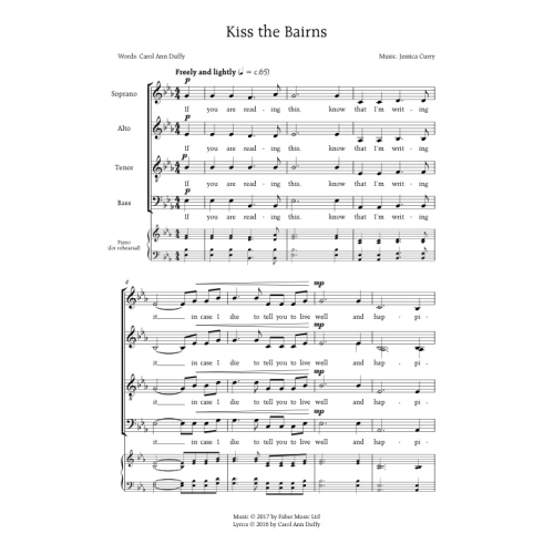 Curry, Jessica - Light We Cast, The. SATB unaccompanied