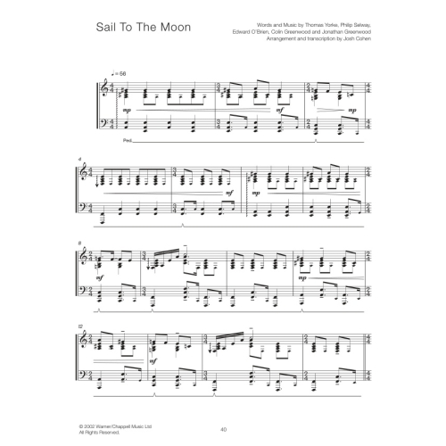 Radiohead arr. Cohen, Josh - Josh Cohen: Radiohead for Solo Piano