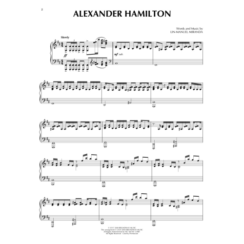 Miranda, Lin-Manuel - Hamilton Piano Solo