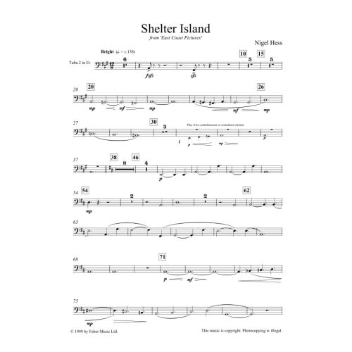 Hess, Nigel - Shelter Island (wind band Euro pack)